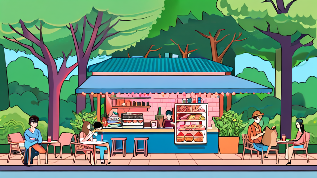홍대에서 즐기는 특별한 놀거리 & 액티비티 (illustration 스타일)