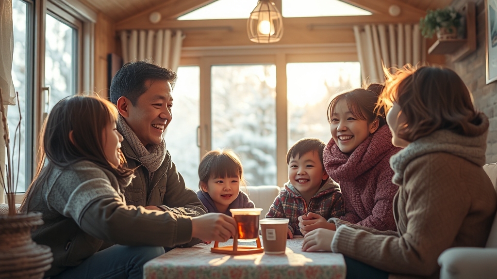 따뜻한 겨울, 사랑온 난방비 지원과 함께 (realistic 스타일)