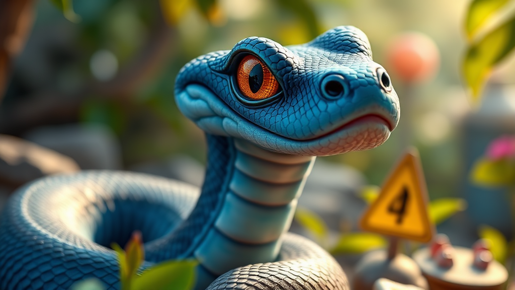 ‘게리’ 관련 사회적 현상: 애완 독사 증가? (realistic 스타일)