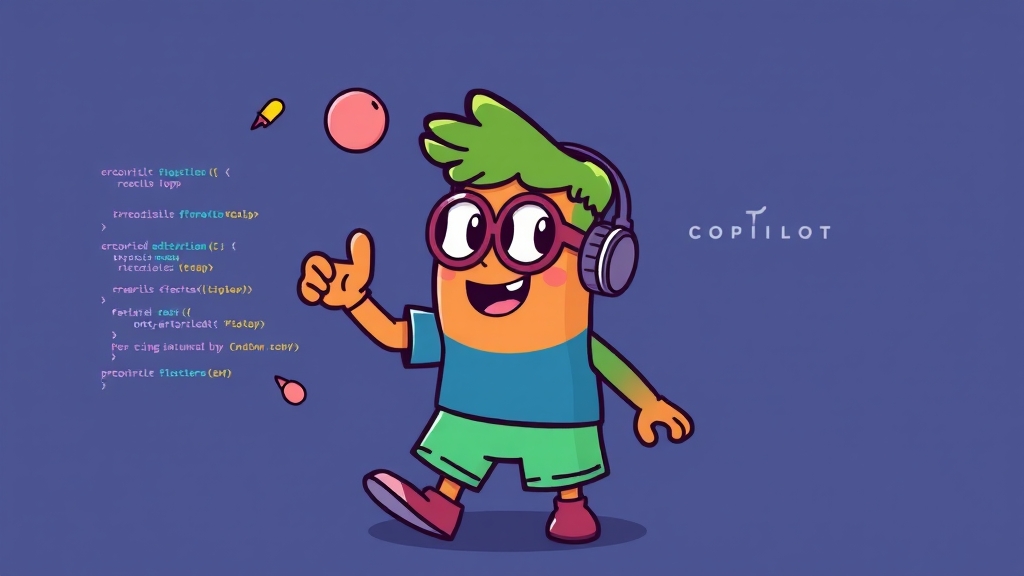 코파일럿 사용법: 설치, 설정, 인터페이스 (cartoon 스타일)