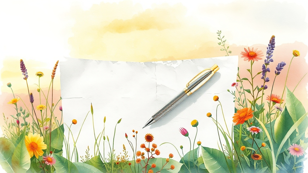 생각 정리, 글쓰기의 첫걸음! (watercolor 스타일)