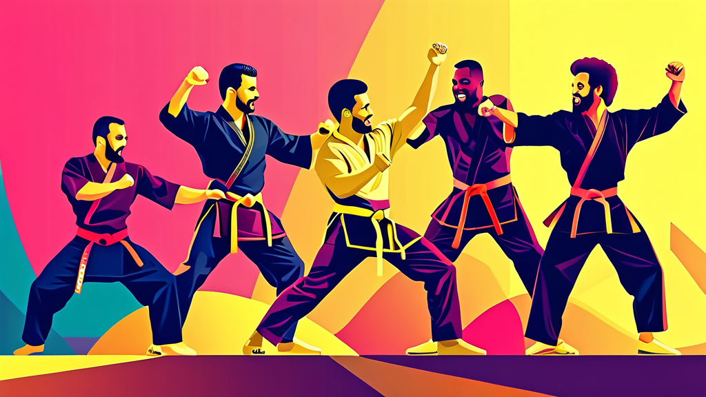 문화/IT/스포츠: 트렌드를 이끄는 분야 (illustration 스타일)