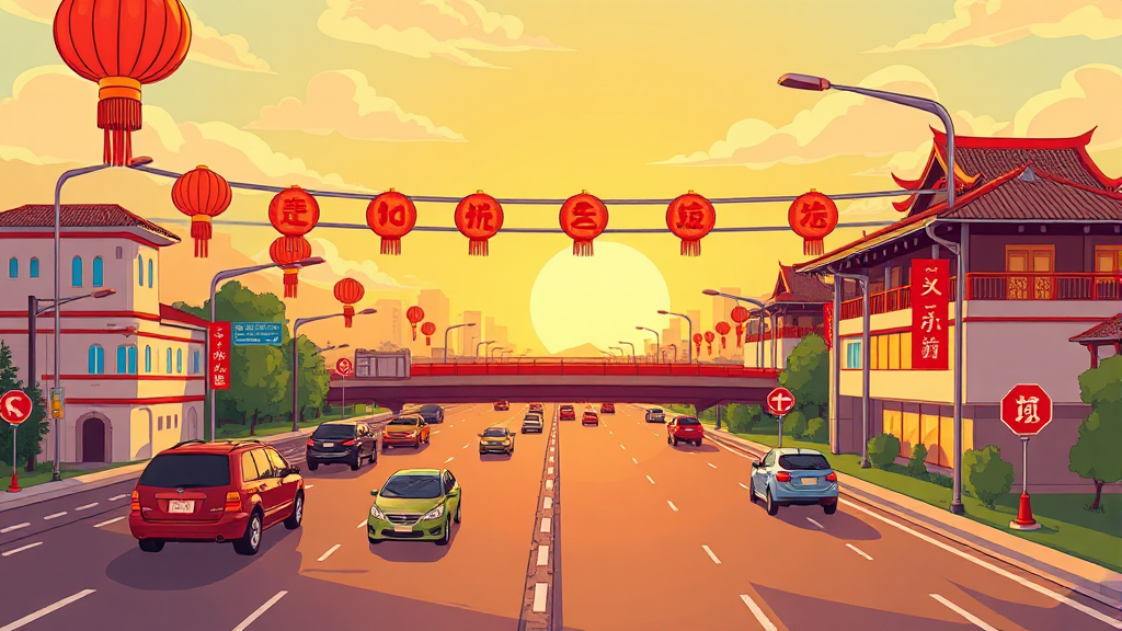 설날 고속도로 이용 시 알아두면 좋은 팁 (cartoon 스타일)