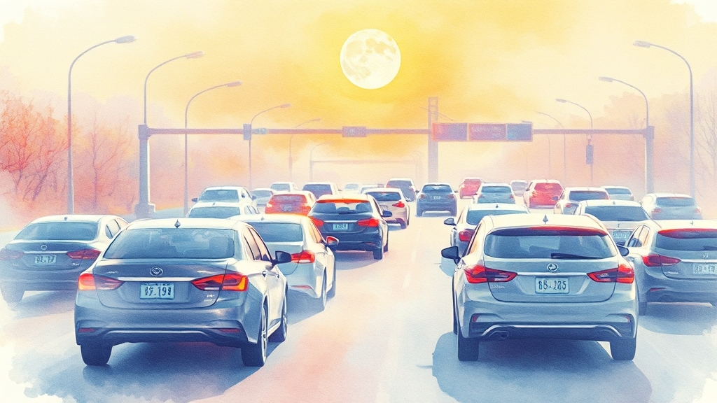 교통 상황: 실시간 확인 & 꿀팁 (watercolor 스타일)