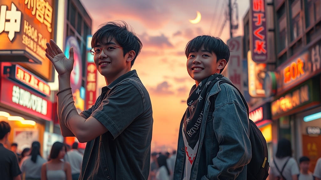 줄거리, 청춘과 사랑, 우정 (realistic 스타일)