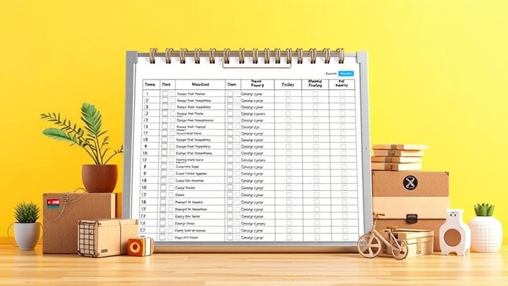 이사 준비, 왜 엑셀 템플릿이 필요할까? (realistic 스타일)