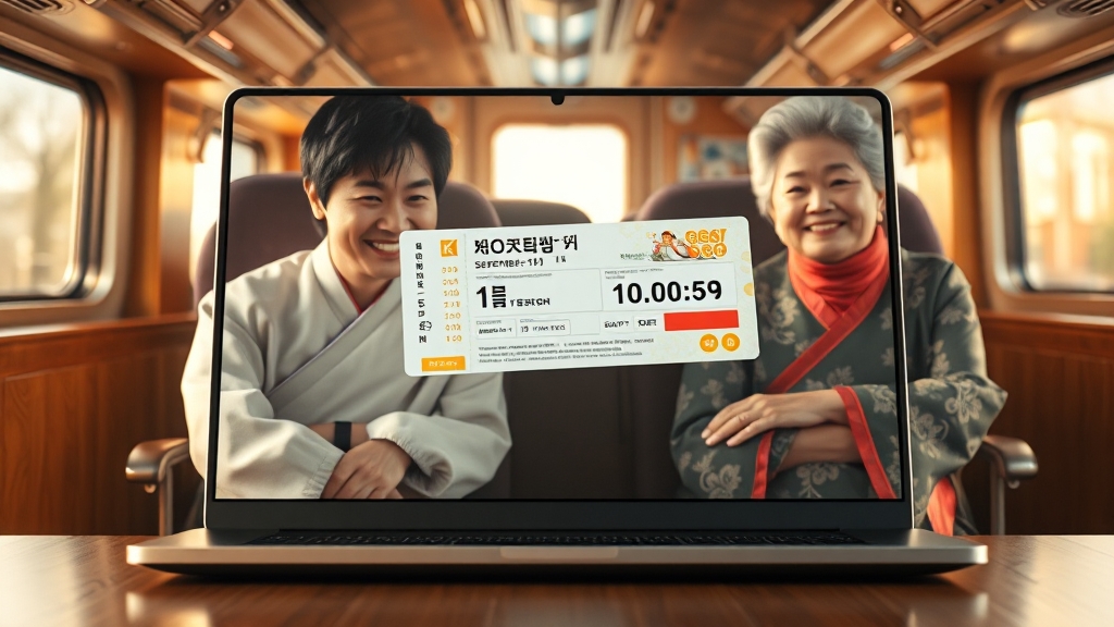 추석 기차표 예매 방법 완벽 가이드 (realistic 스타일)