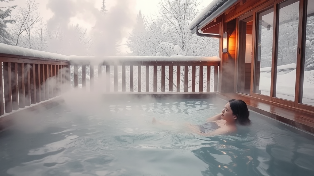 온천 여행 준비 꿀팁 (watercolor 스타일)