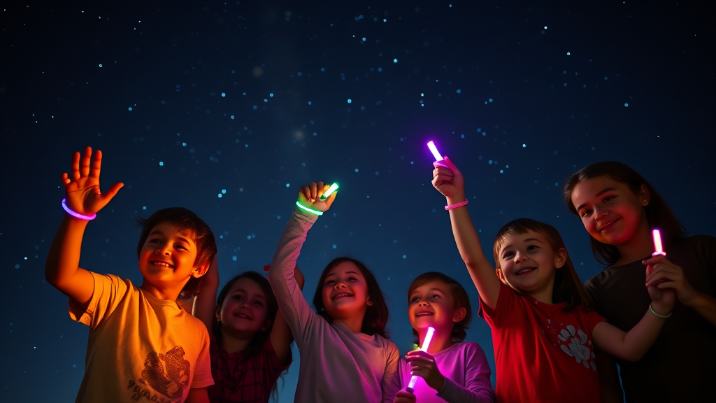 빛축제 체험 프로그램 (realistic 스타일)