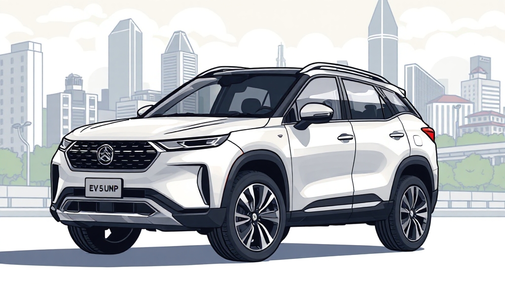 EV5 GT Line 가격 및 보조금 (cartoon 스타일)