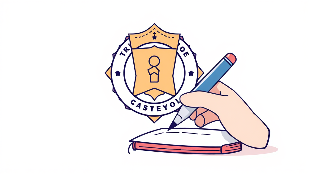 자격증 발급 및 재발급 (illustration 스타일)