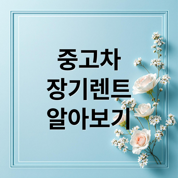 중고차
장기렌트
알아보기 (중고차 장기렌트 유의사항)