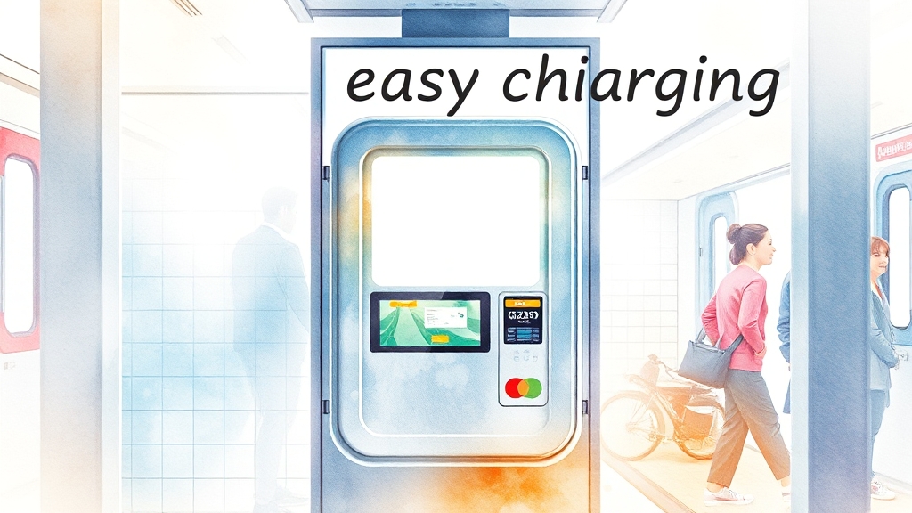 키오스크 충전 방식 & 수수료 안내 (watercolor 스타일)