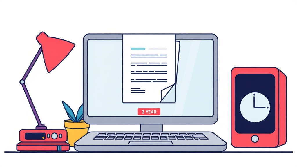 미청구 보험금 청구 서류 및 기한 (illustration 스타일)