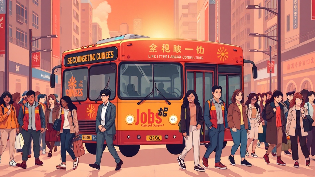 사업주, 재직자도 지원 (illustration 스타일)