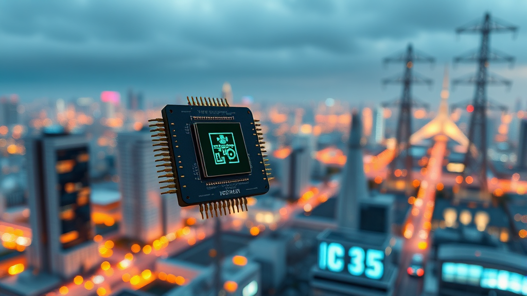 산업/IT, AI 경쟁 심화 (realistic 스타일)