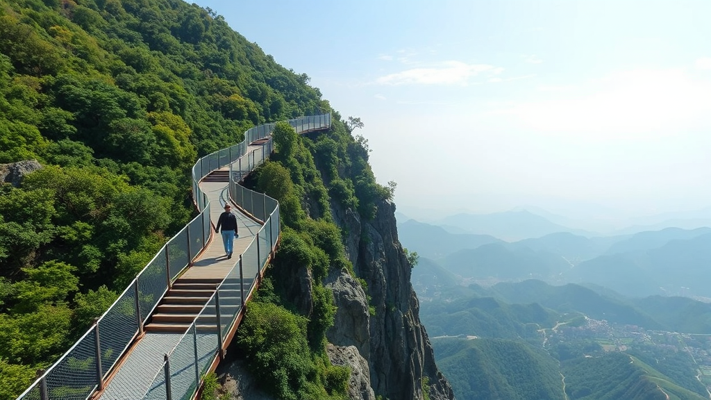 설악향기로 스카이워크 (realistic 스타일)