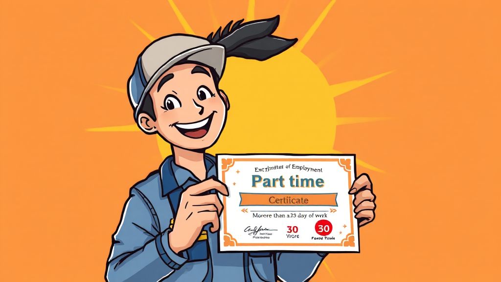 알바 재직증명서란? (cartoon 스타일)