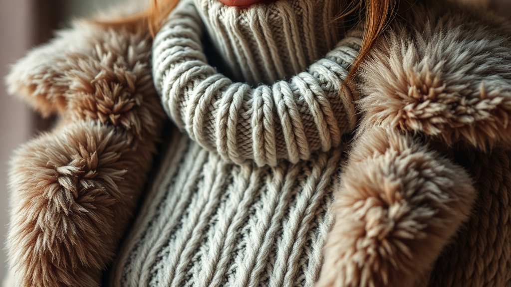 2025 겨울 니트와 퍼 소재 트렌드