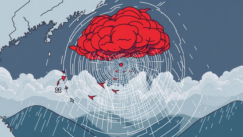 레이더 영상으로 강수량 예측 (illustration 스타일)