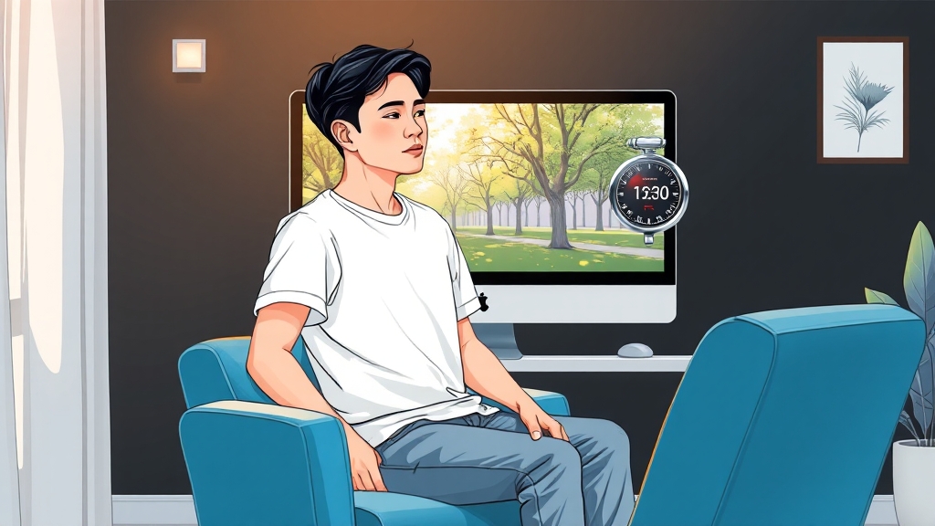 고혈압 관리 핵심: 생활 습관 개선 (illustration 스타일)