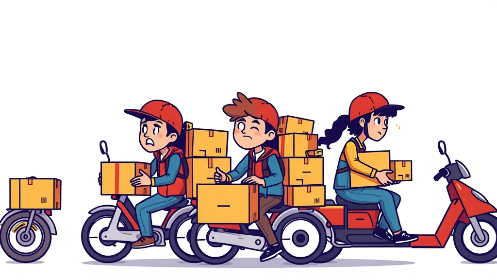 근무 형태, 얼마나 힘들까? (cartoon 스타일)