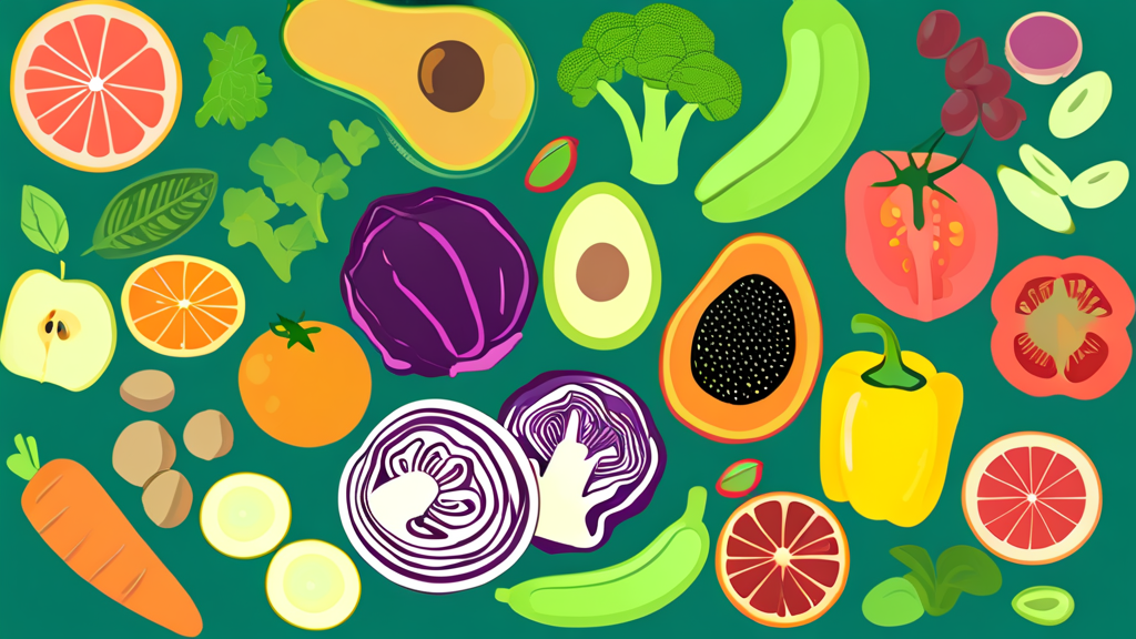 비건과 베지테리언, 어떻게 구분될까요? (cartoon 스타일)