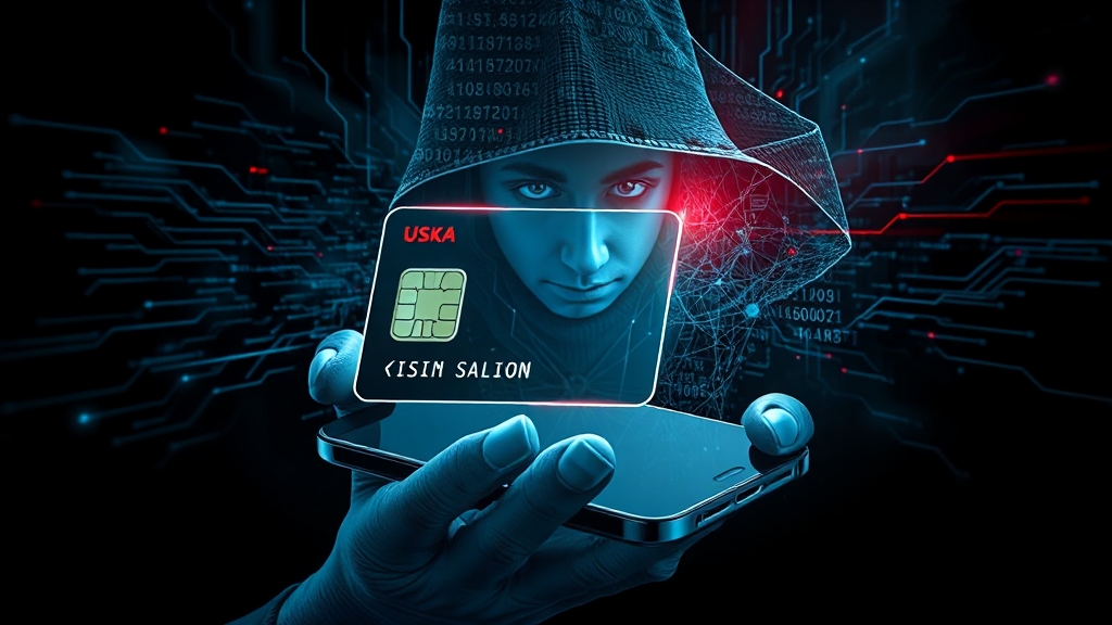 SKT 유심 해킹, 왜 심각할까요? (illustration 스타일)