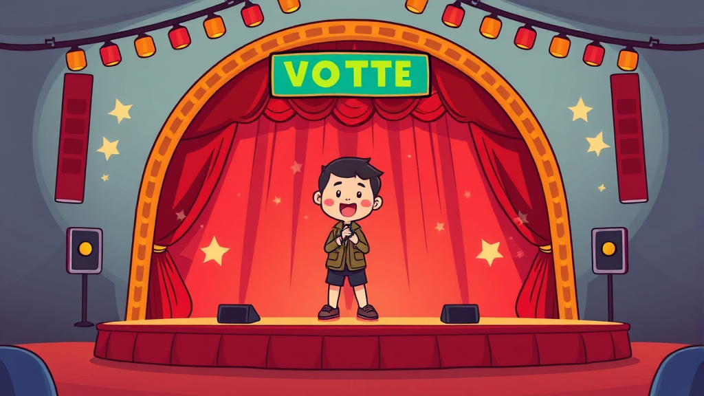 참가자 및 투표 번호 확인 (cartoon 스타일)