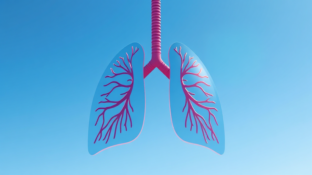 기관지 건강, 왜 중요할까? (illustration 스타일)
