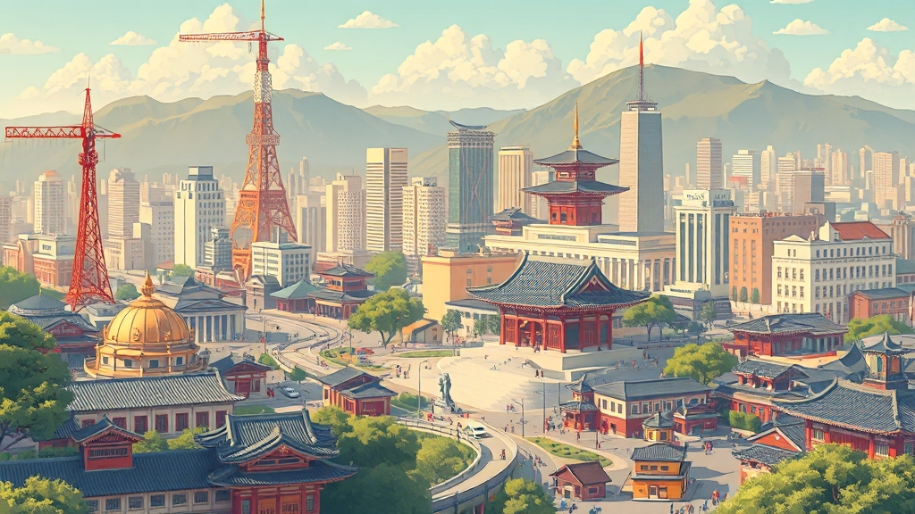 서울 여행 지도: 명소 정보 및 추천 코스 (realistic 스타일)