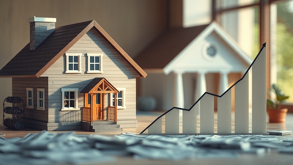 은행별 금리 비교: 주담대 vs 신용대출 (realistic 스타일)