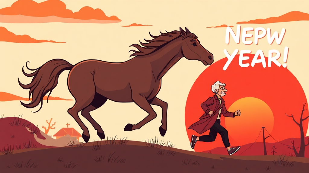 대상별 맞춤 연하장 문구 (cartoon 스타일)