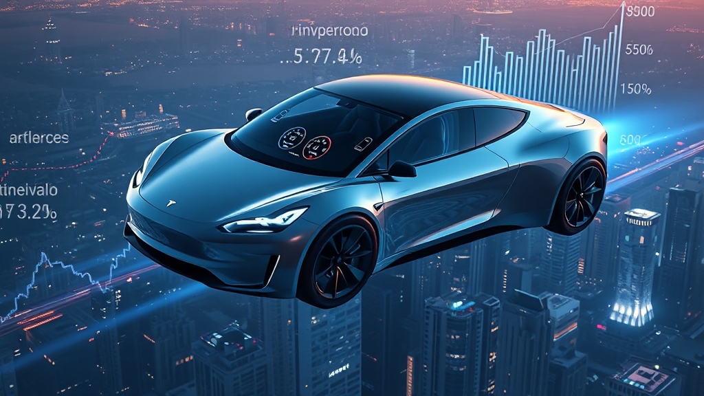 테슬라 주가, 로보택시 효과는? (illustration 스타일)