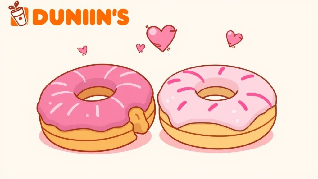 던킨 신제품 정보 (illustration 스타일)