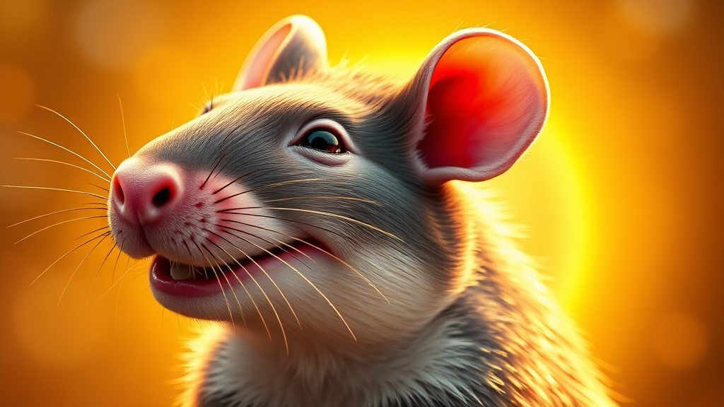 쥐띠 운세: 회복과 안정의 해 (realistic 스타일)