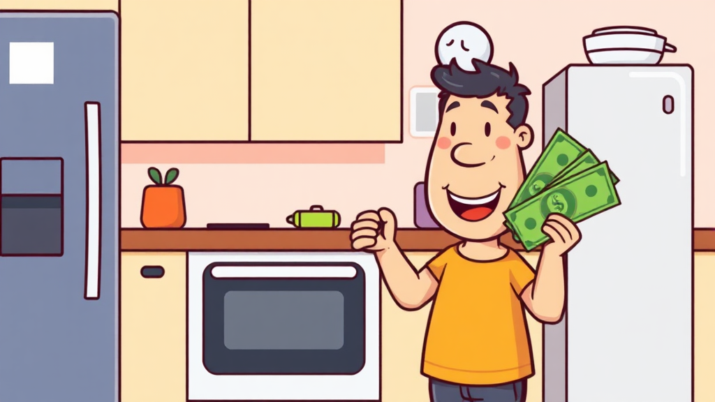 으뜸효율 환급, 놓치지 마세요! (cartoon 스타일)