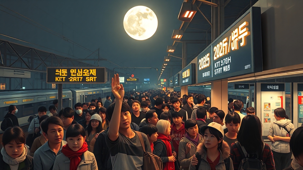 2025 추석 예매 일정 (realistic 스타일)