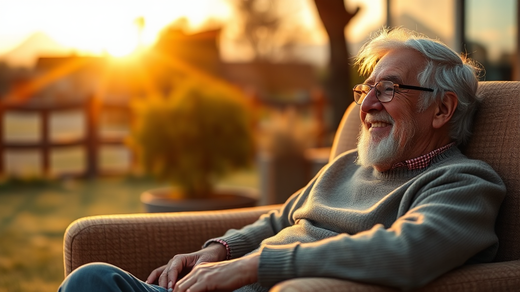 든든한 노후, 주택연금으로! (realistic 스타일)