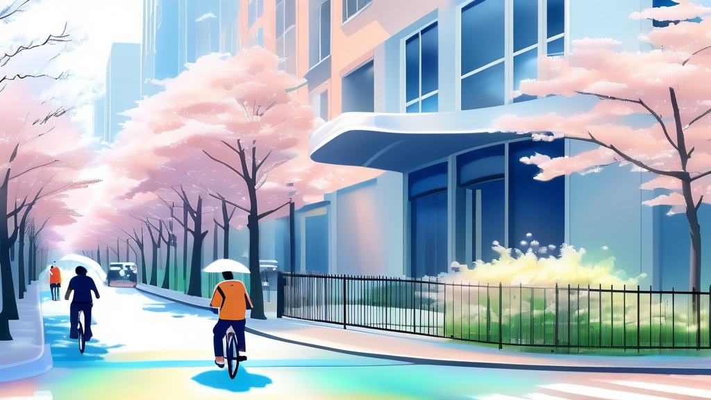 기후동행카드, 왜 필요할까요? (watercolor 스타일)