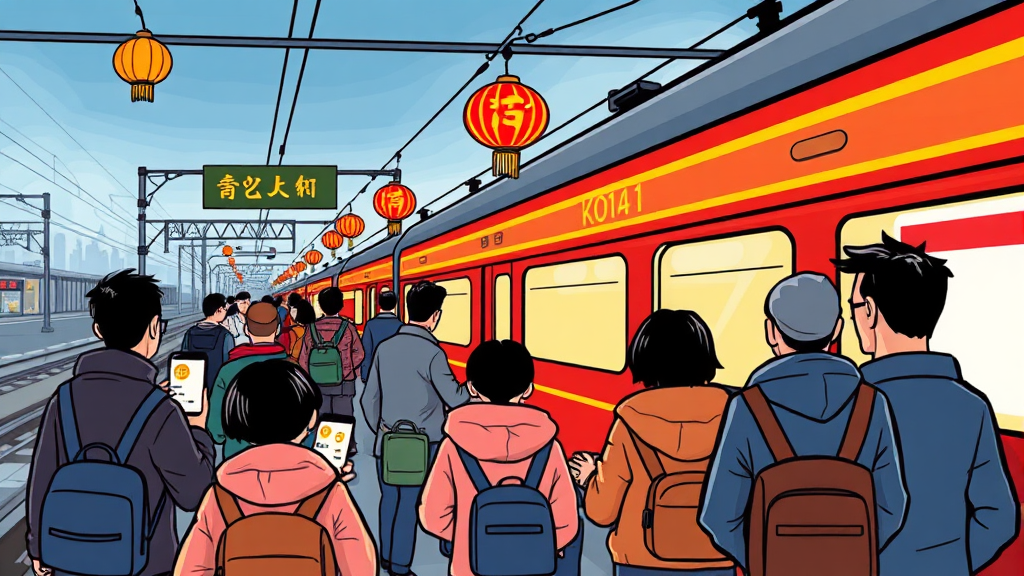 설 기차표 예매 성공 전략 (cartoon 스타일)