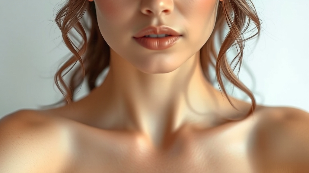 데콜테 마사지의 효과 (realistic 스타일)