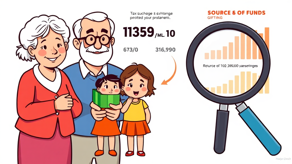 세대 생략 증여, 비과세 한도와 주의사항 (cartoon 스타일)
