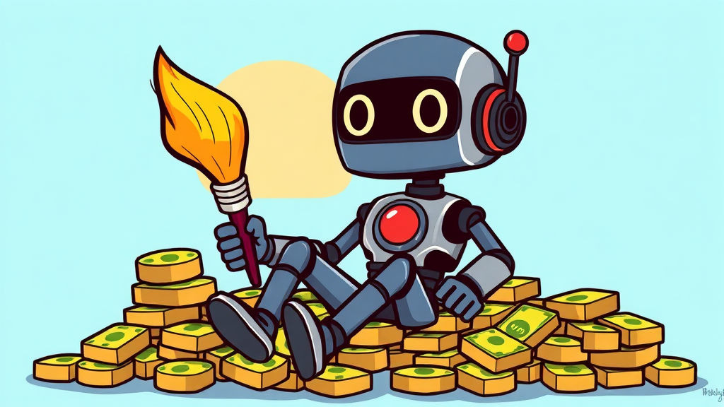 AI 이미지 부업: 창작, 판매, 저작권 (cartoon 스타일)