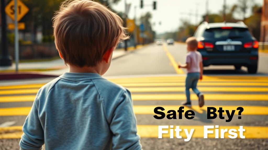 스쿨존 규제 강화 (realistic 스타일)