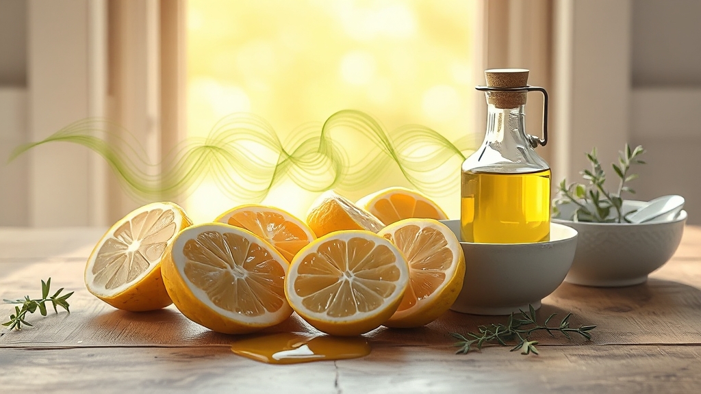 올리브 레몬샷 효능 (realistic 스타일)