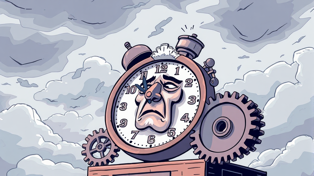 노사 입장 차이 (illustration 스타일)