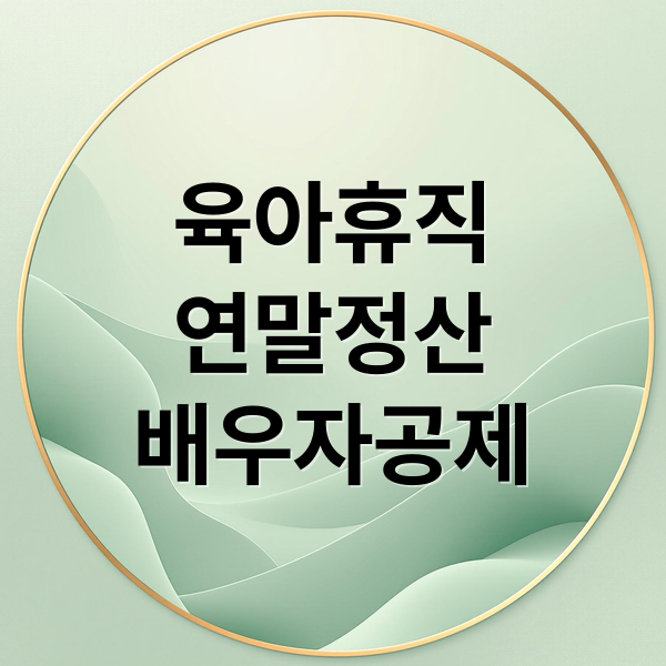 육아휴직
연말정산
배우자공제 (육아휴직 연말정산 배우자 몰아주기)