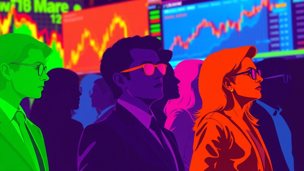 폴리마켓 성장과 영향력 (popart 스타일)