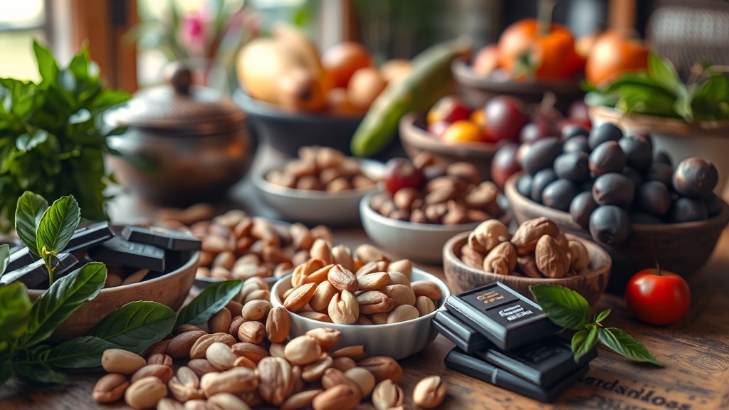 음식과 스트레스 (realistic 스타일)